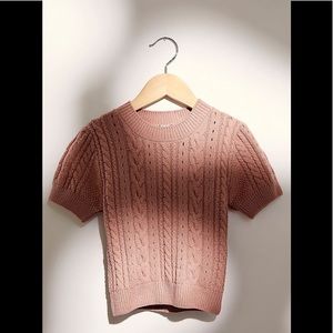 Free People – Short + Sweet Cropped Sweater NWT